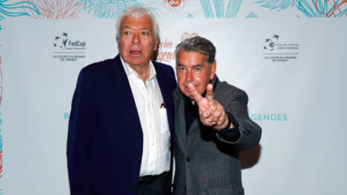 Nicola Pietrangeli y Manolo Santana, amigos para siempre. Fuente: Getty