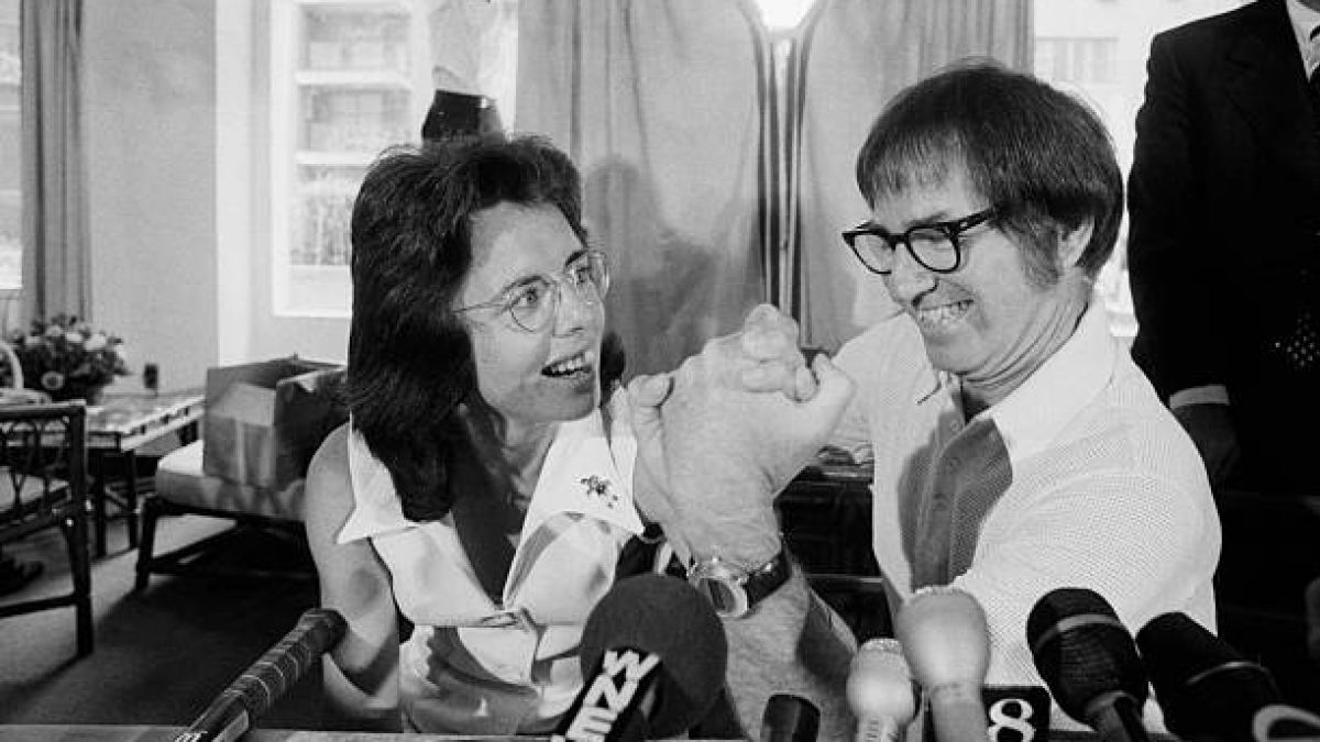 比莉·金和鲍比·里格斯，在性别之战中。照片：gettyimages