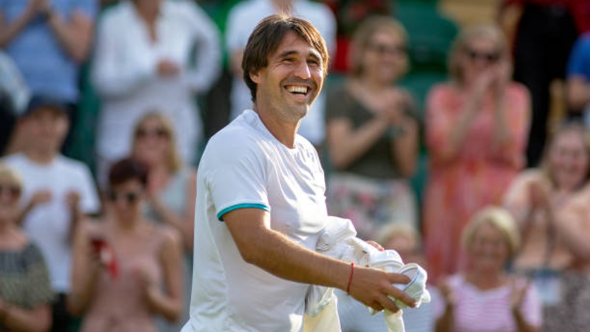 Marcos Baghdatis in his last Grand Slam, Wimbledon 2019. Source: Getty