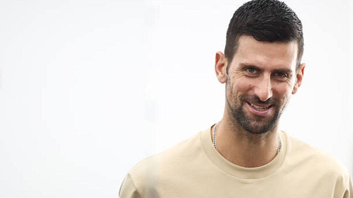 德约科维奇和克里斯蒂亚诺·罗纳尔多交换了一些美丽的话语。照片：盖蒂