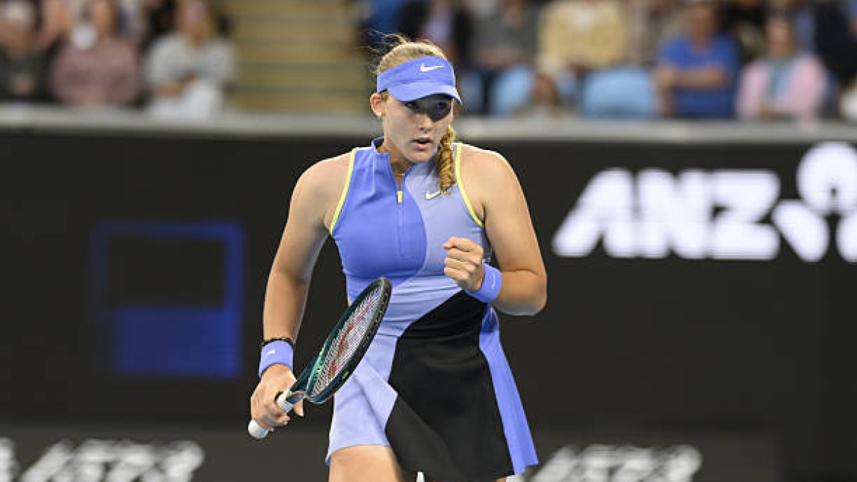Andreeva reaches 30 Grand Slam victories at just 18 years old and is on par with Sharapova and Gauff. Photo: Getty Images