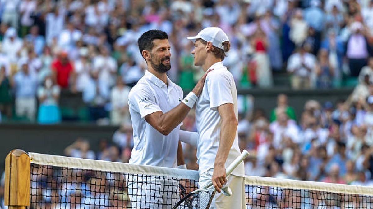 Djokovic, prima del suo match con Sinner: "Gioca così bene che non dipende solo da me, ma anche il suo livello deve abbassarsi". Foto: Gettyimages