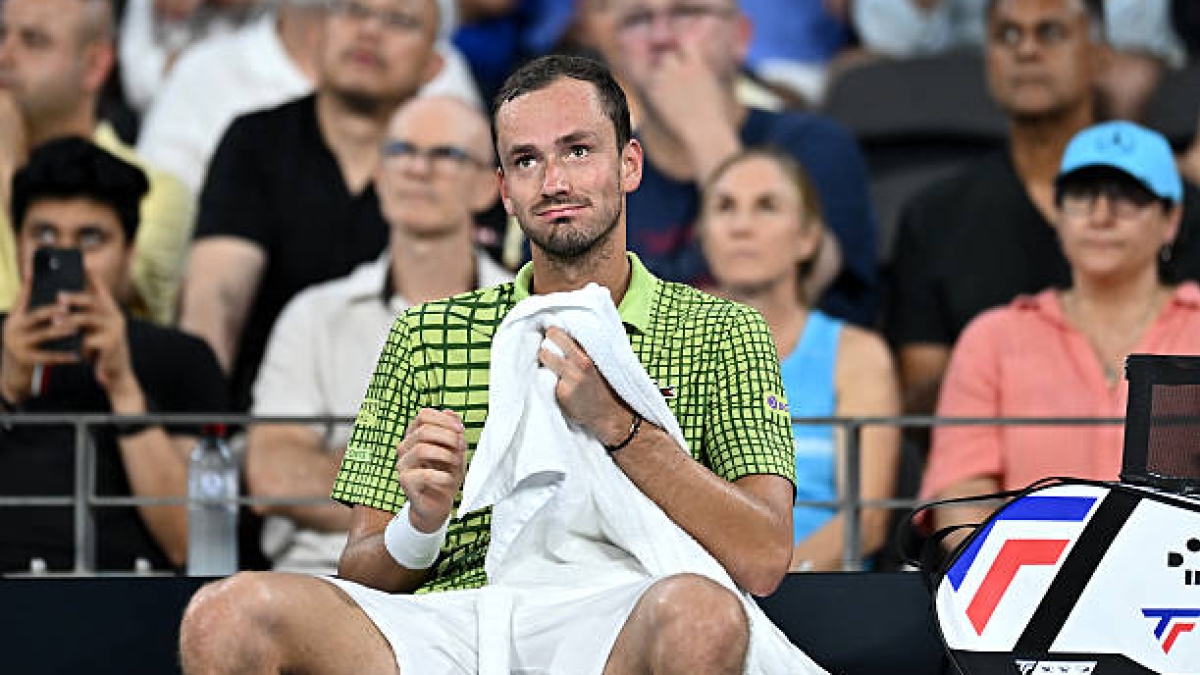 Medvedev : "Quand j'étais parmi les cinq meilleurs mondiaux, je pensais déjà à ce que je pourrais faire face à Alcaraz et Sinner". Photo : Gettyimages