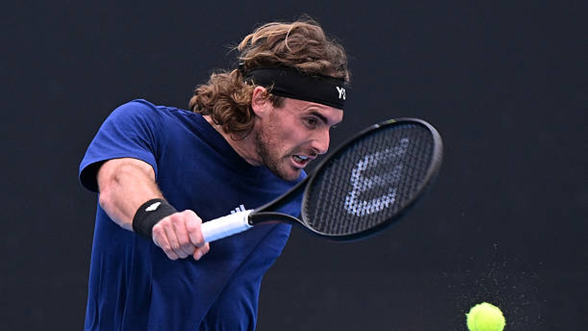 Tsitsipas y su objetivo para el Open de Australia: "Solo quiero salir a la pista, competir y disfrutar de la competición". Foto: Gettyimages