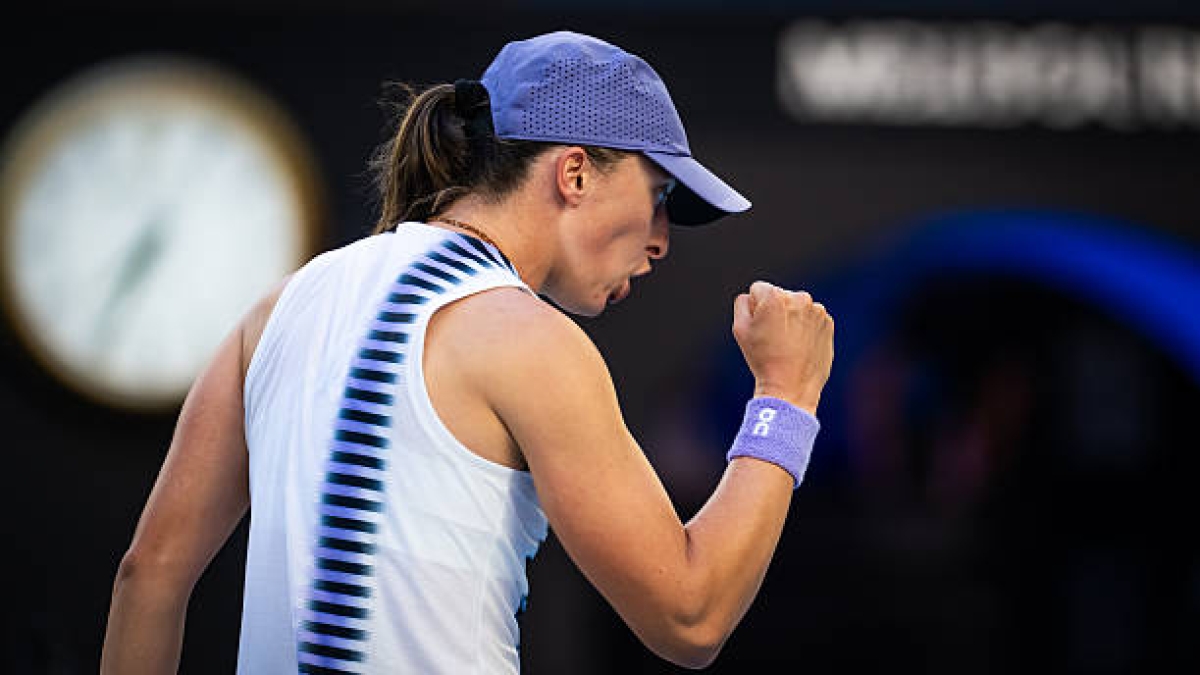 Swiatek: "Crecí viendo a Nadal, así que los intercambios largos me resultan más naturales". Foto: Gettyimages