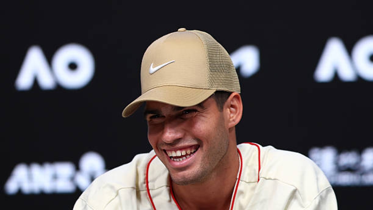 卡洛斯·阿尔卡拉斯，胜过辛纳的愿望。照片：gettyimages