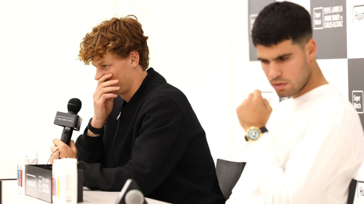 Pluie de plaintes contre Alcaraz et Sinner pour leur exhibition en Corée. Photo : Getty