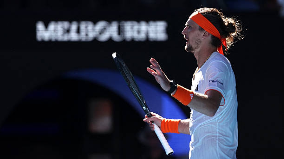La indignación de Zverev por la atención médica a Alcaraz. Foto: Getty
