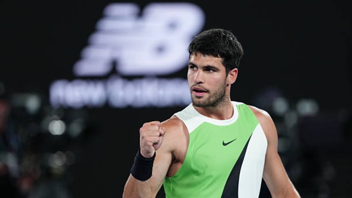 Carlos Alcaraz batte De Miñaur all'Open d'Australia 2026. Foto: gettyimages