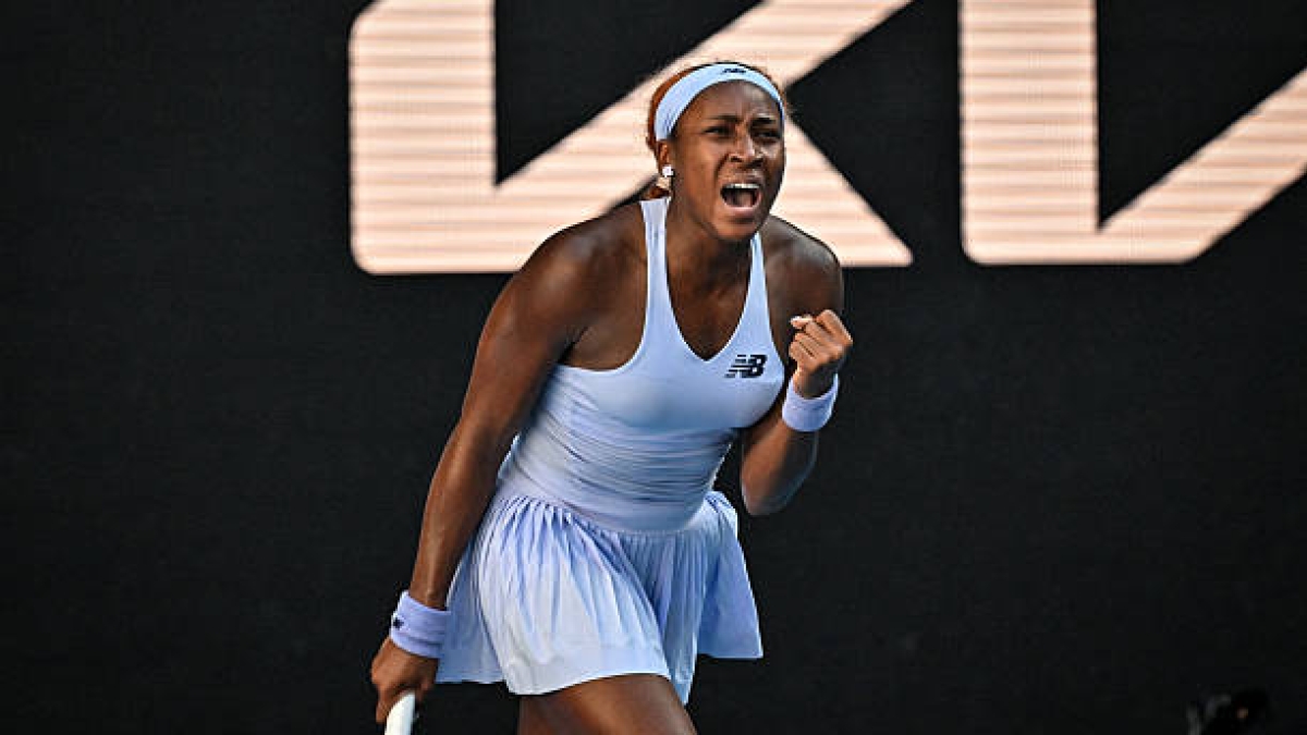 高芙发挥韧性，逆转强大的巴蒂斯特。照片：盖蒂