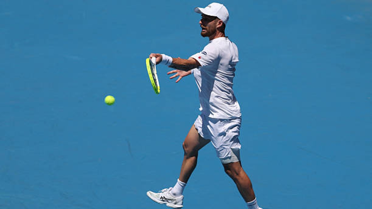 Moutet, on his underarm serve: "I didn't want to disrespect him or anything". Photo: Getty