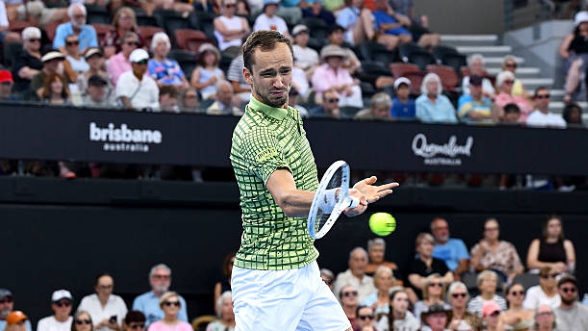 Daniil Medvedev defeats Tiafoe in Brisbane 2026. Photo: gettyimages