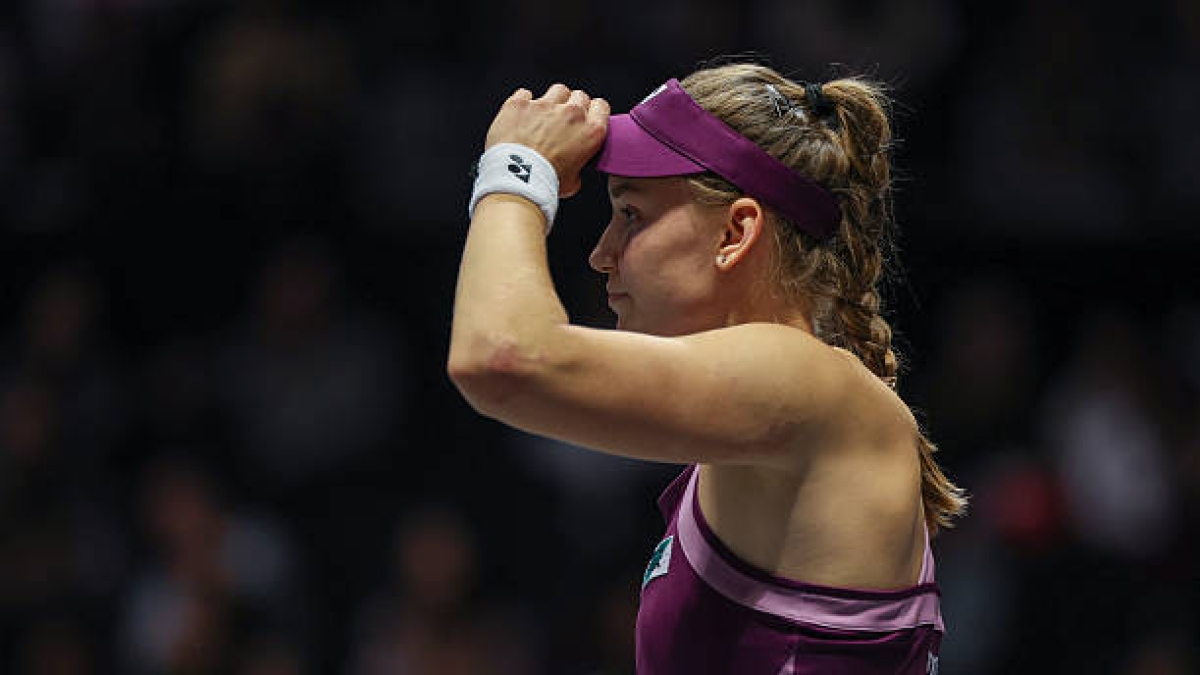 埃琳娜·列巴金娜，一只脚不适。图片：gettyimages
