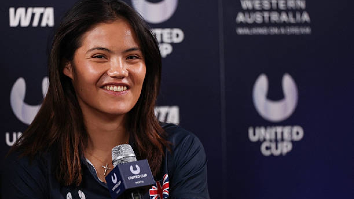 亨曼就拉杜卡努退出比赛一事表示：“她的脚出了问题”。照片：盖蒂