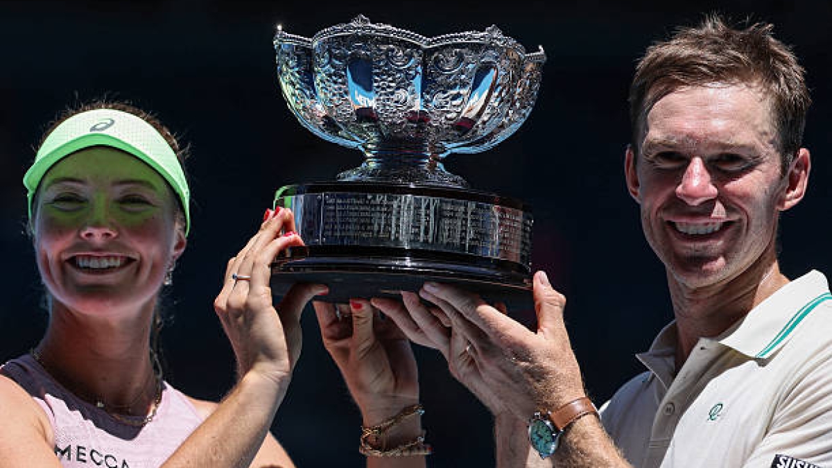 Gadecki and Peers conquer the mixed doubles at the Australian Open 2026. Photo: Getty