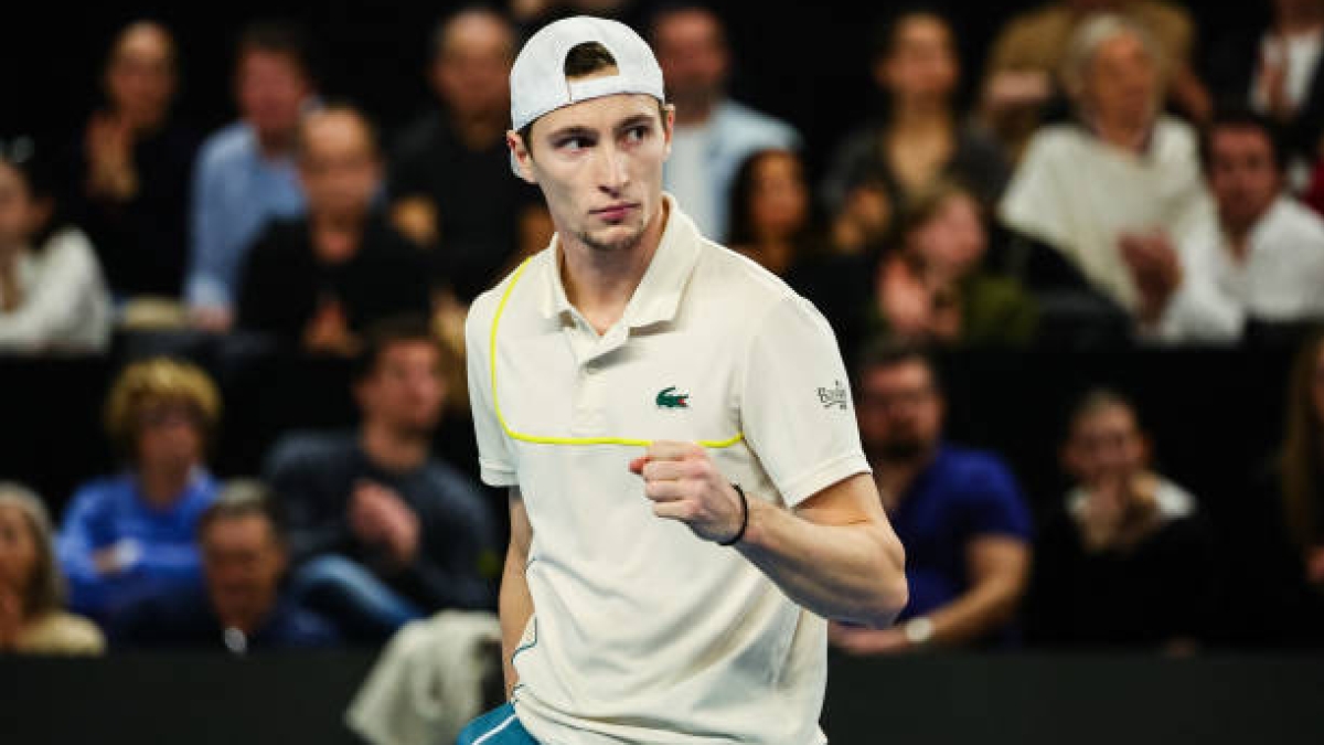 Ugo Humbert vemció a Terence Atmane en la primera ronda. Fuente: Getty