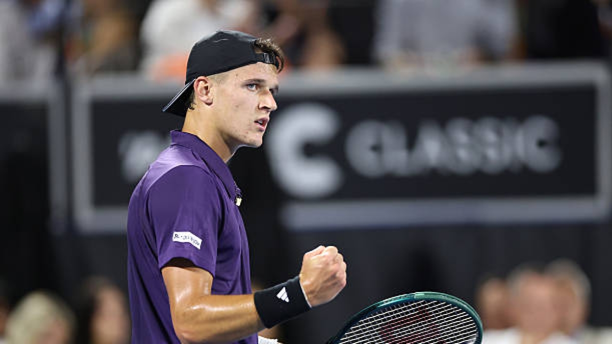 Jakub Mensik in Auckland. Photo: gettyimages