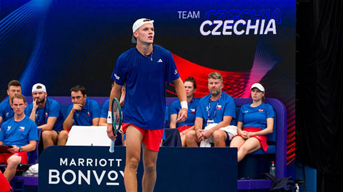 Jakub Mensik, en United Cup 2026. Foto: gettyimages
