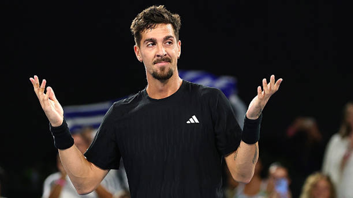 Kokkinakis returned to the circuit with an exciting home victory. Source: Getty

Translation: Kokkinakis est retourné sur le circuit avec une victoire excitante à domicile. Source : Getty
