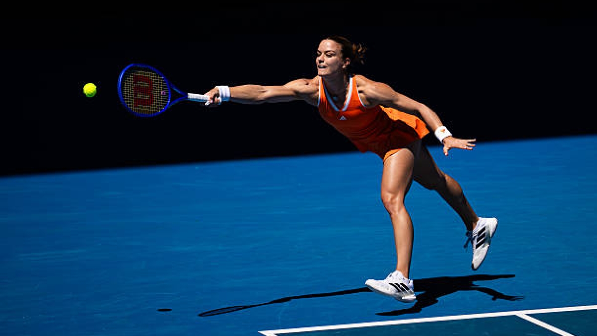Sakkari firma el candidato a ser el mejor punto de este Open de Australia. Foto: Getty