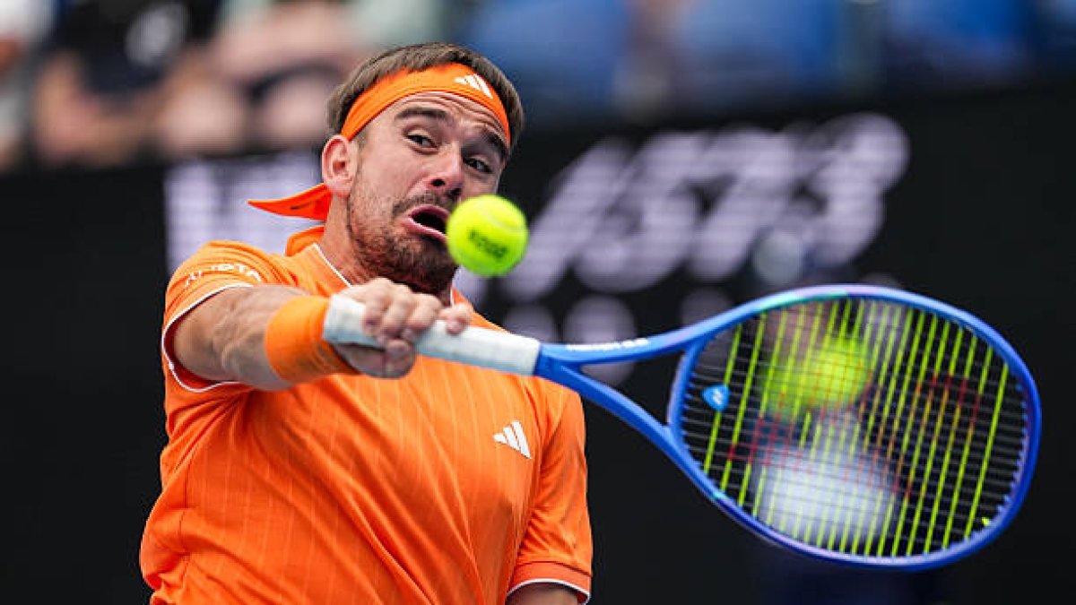 Martín de la Puente loses the final of the Australian Open 2026. Photo: gettyimages