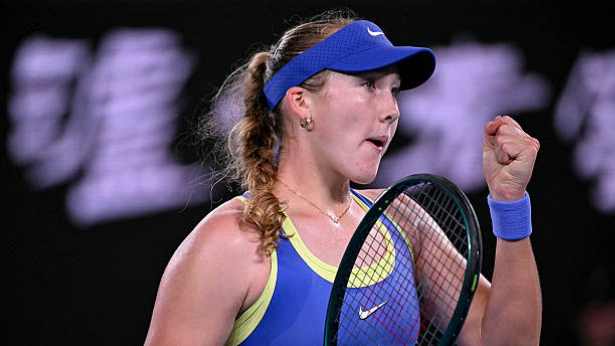 Mirra Andreeva gana a Ruse en Open de Australia 2026. Foto: gettyimages
