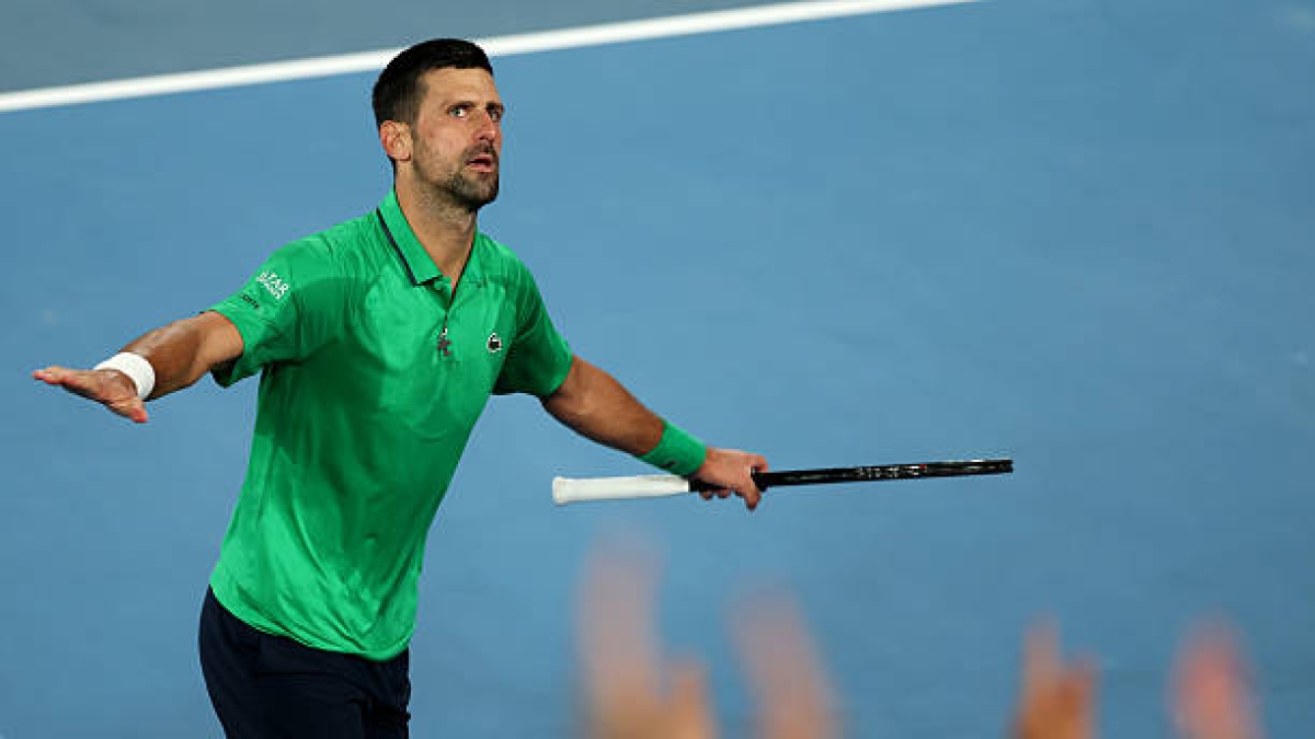 Novak Djokovic, benefited by opponent's withdrawal. Photo: gettyimages