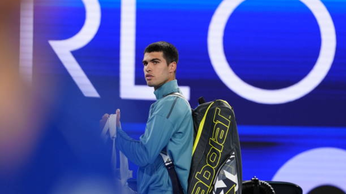 Carlos Alcaraz, pasillo de campeones en Open de Australia 2026. Foto: gettyimages