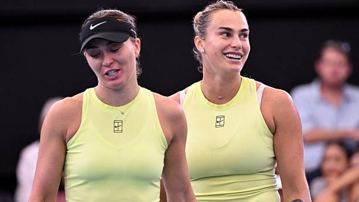 Sabalenka e Badosa trovano una grande versione del loro tennis nel doppio a Brisbane. Foto: Getty