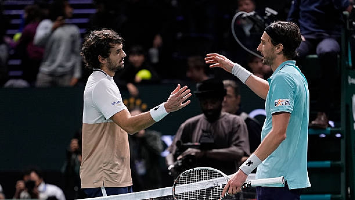 Arthur Rinderknech，relación con Vacherot。Foto: gettyimages

亚瑟·林德克内赫，与瓦谢罗特的关系。照片：gettyimages