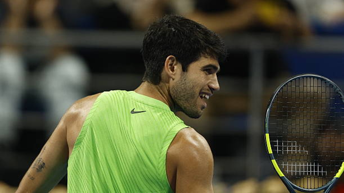 Alcaraz advances to another final after resisting and frustrating Rublev. Photo: Gettyimages