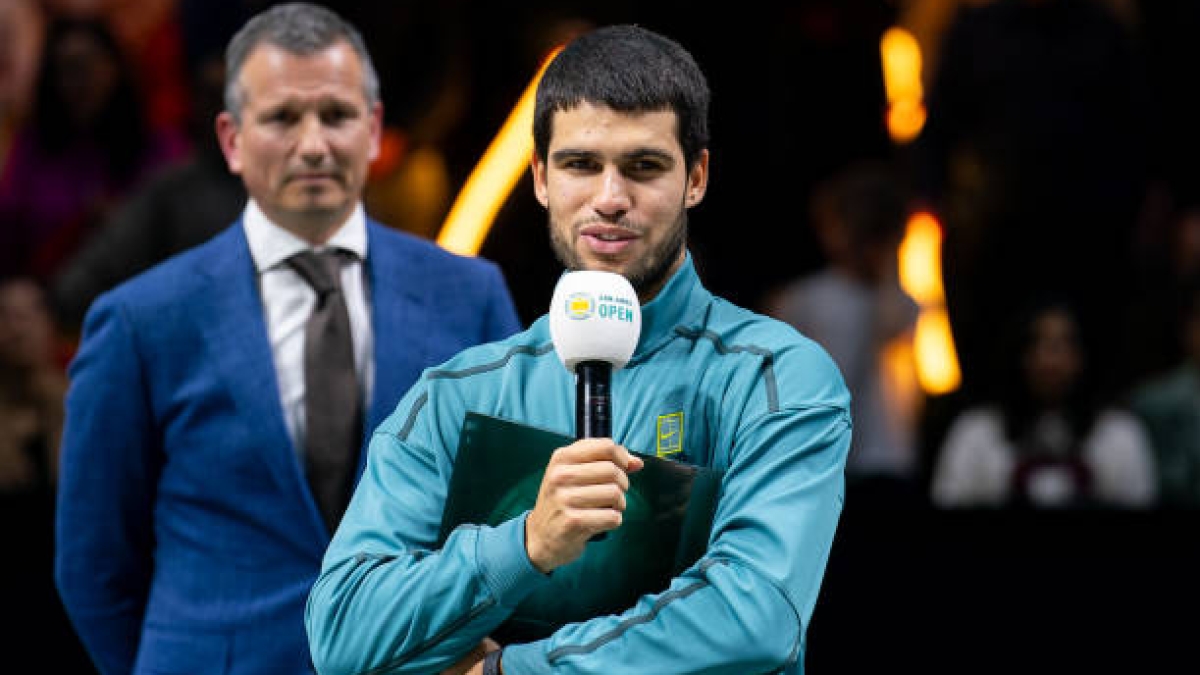 Alcaraz no podrá revalidar el título en Rotterdam. Fuente: Getty