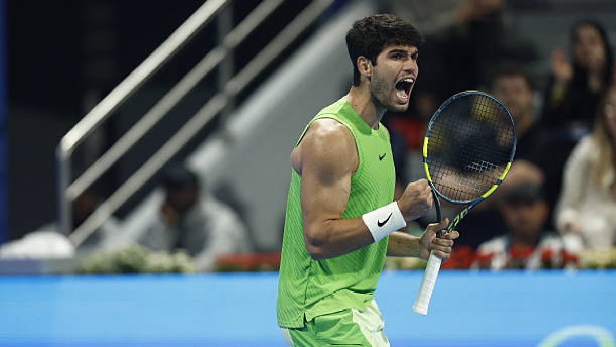 Alcaraz amplía su ventaja como segundo tenista en activo con más títulos ATP. Fuente: Getty