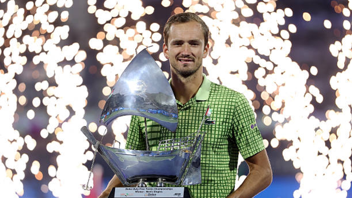 Daniil Medvedev, titolo di Dubai distrutto. Foto: gettyimages