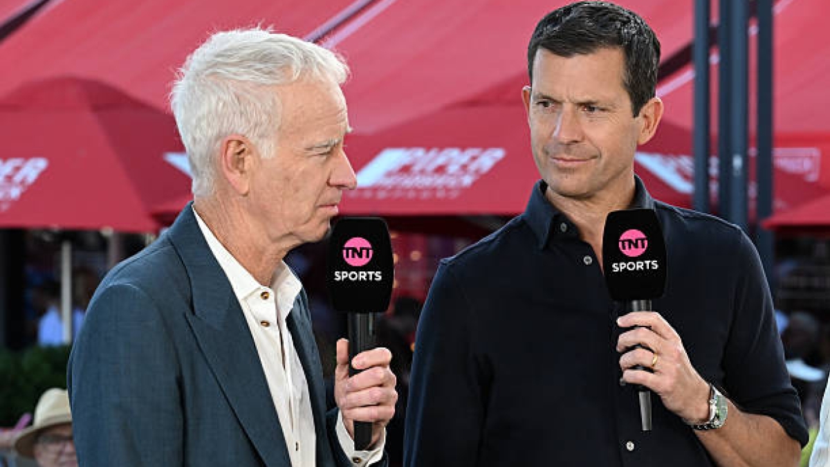 John McEnroe, en su labor como comentarista en este Open de Australia.