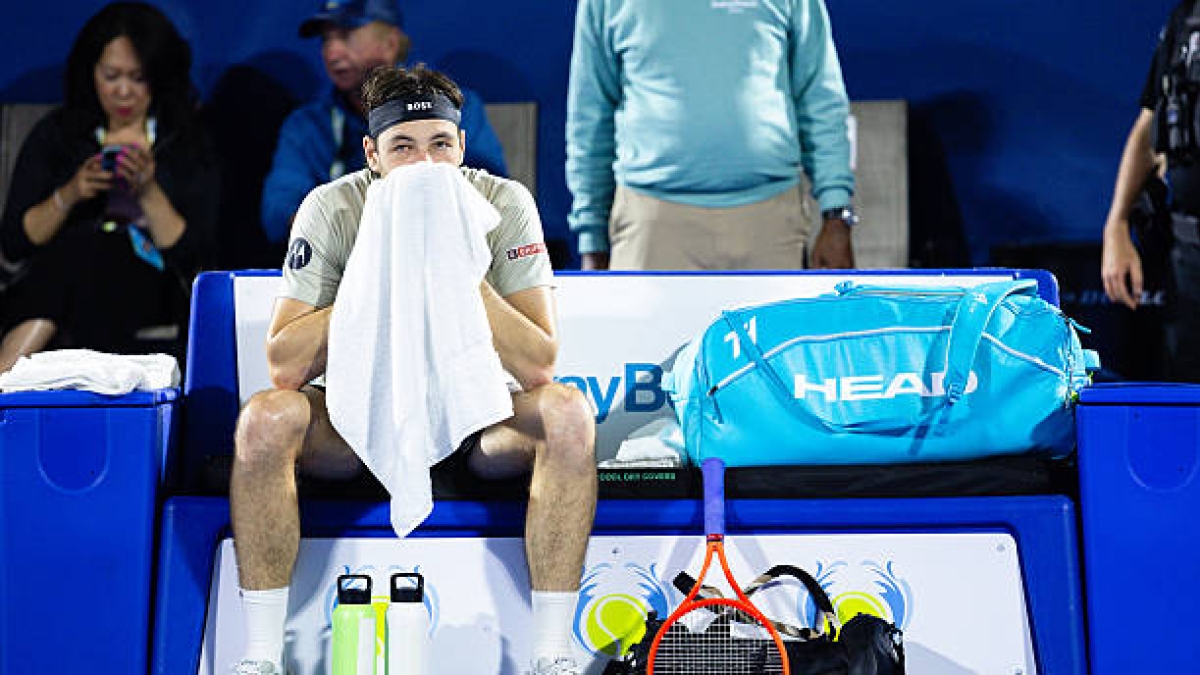 Taylor Fritz, infortunato. Foto: gettyimages