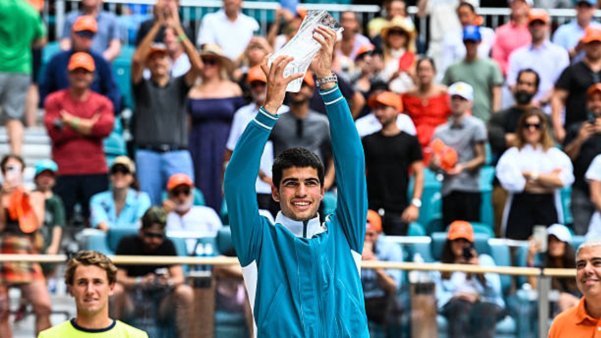 "Alcaraz puede que ya no gane Miami nunca más por culpa del calendario". Foto: Gettyimages