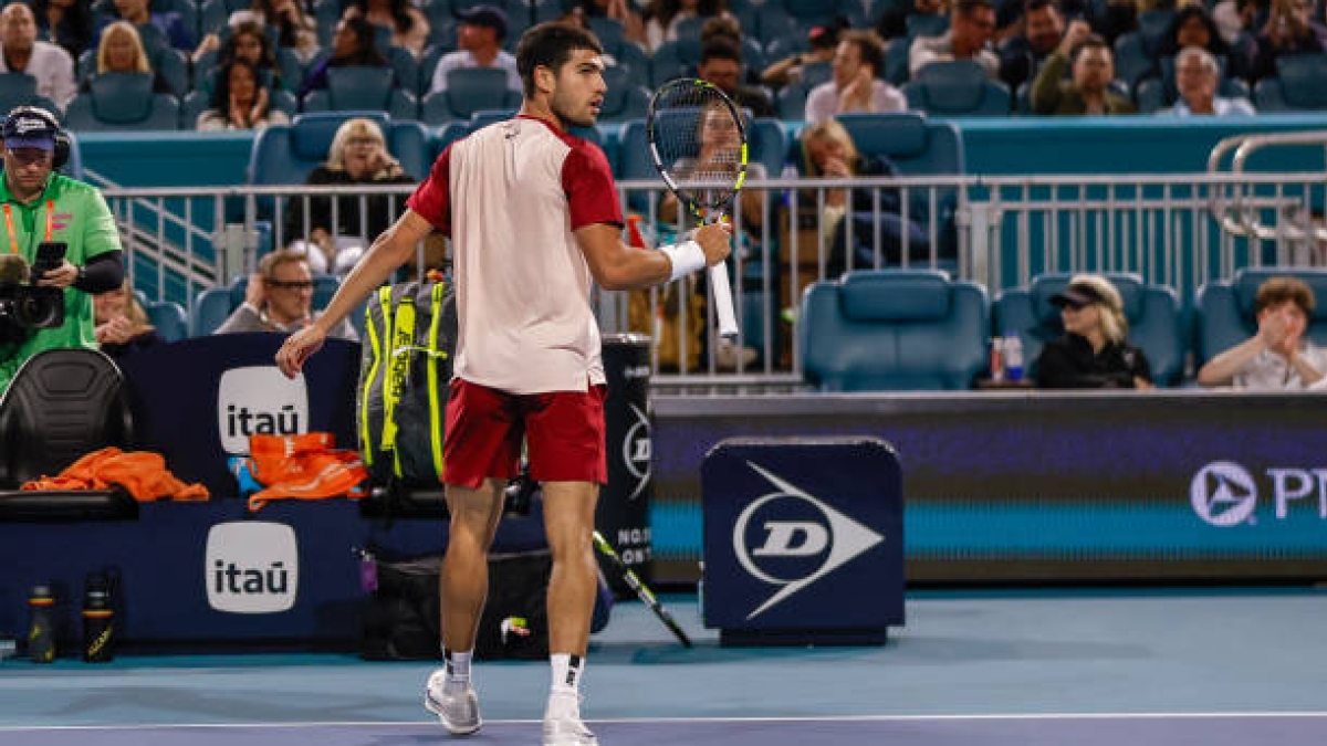 Alcaraz et une opportunité en or au Miami Open pour gagner l'avantage en tant que numéro 1. Photo : Gettyimages