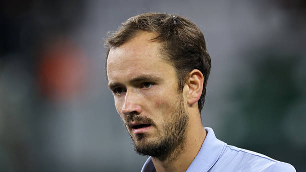 This was the controversial refereeing decision that tipped the match in favor of Medvedev in his clash with Draper. Photo: Gettyimages.