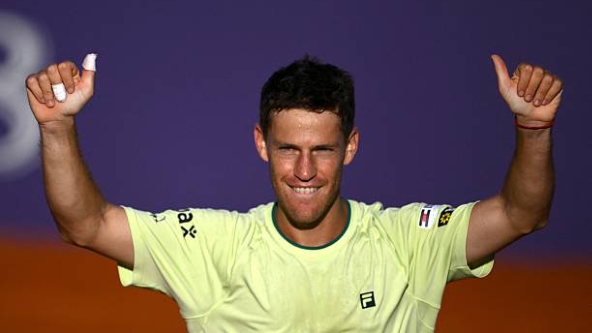 Nalbandian pelotea con Schwartzman en Indian Wells tras entrenar a Dimitrov