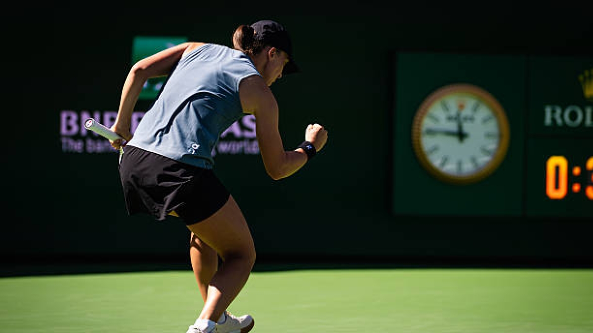 Swiatek travolge Muchova per avanzare ai quarti di Indian Wells. Foto: Gettyimages