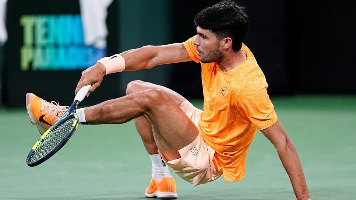 Alcaraz cura la caviglia e non si allena nel giorno libero a Indian Wells. Foto: Getty