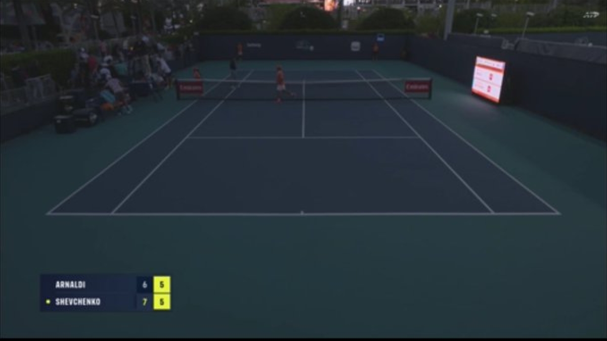 Blackout agli Miami Open. Foto: gettyimages