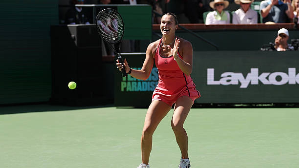 Aryna Sabalenka, numero 1 nel ranking WTA dopo Indian Wells 2026. Foto: gettyimages
