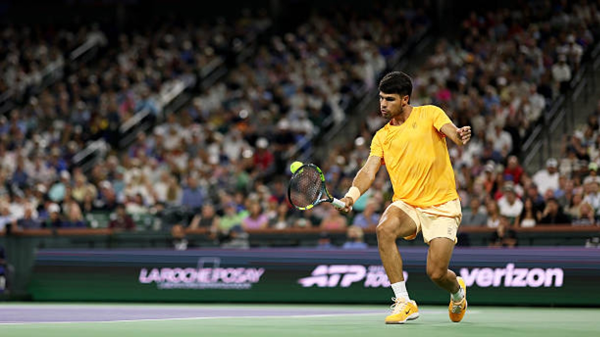 Carlos Alcaraz, horario dónde ver en Indian Wells con Ruud. Foto: gettyimages
