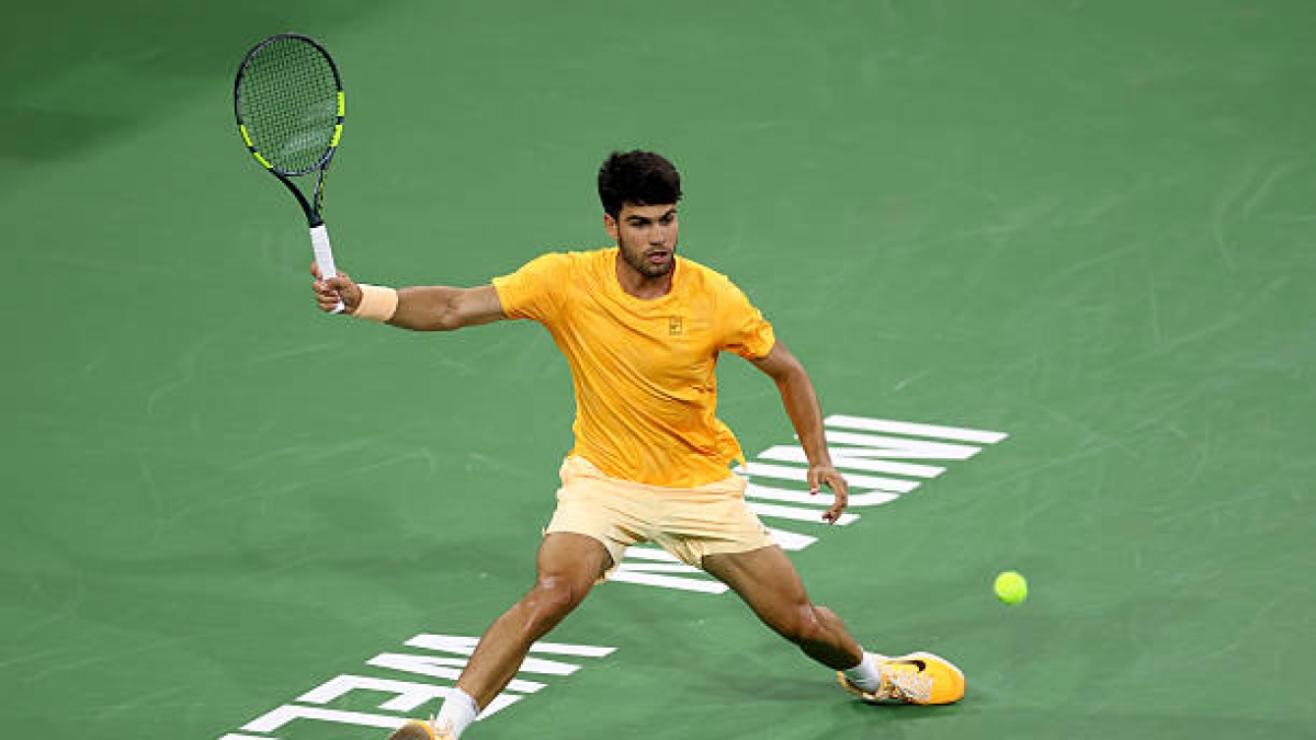 Carlos Alcaraz, consecutive victories on outdoor hard court. Photo: gettyimages