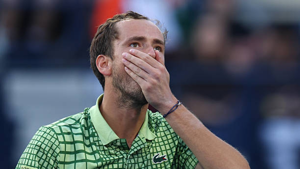 Daniil Medvedev, come è uscito da Dubai e è arrivato a Indian Wells. Foto: gettyimages