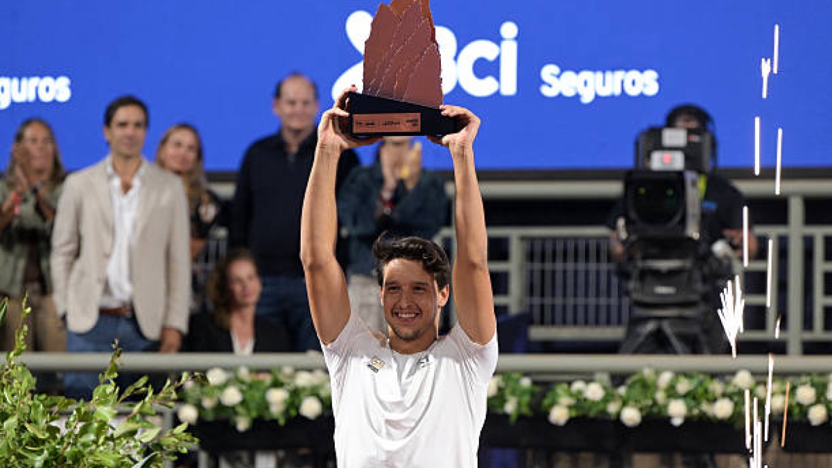 Darderi es una realidad: campeón en Santiago y a las puertas del Top-20. Fuente: Getty