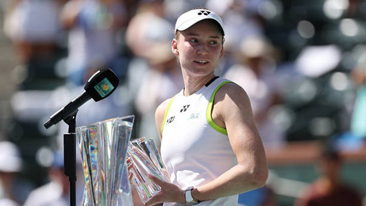 Elena Rybakina, finalista en Indian Wells 2026. Foto: gettyimages