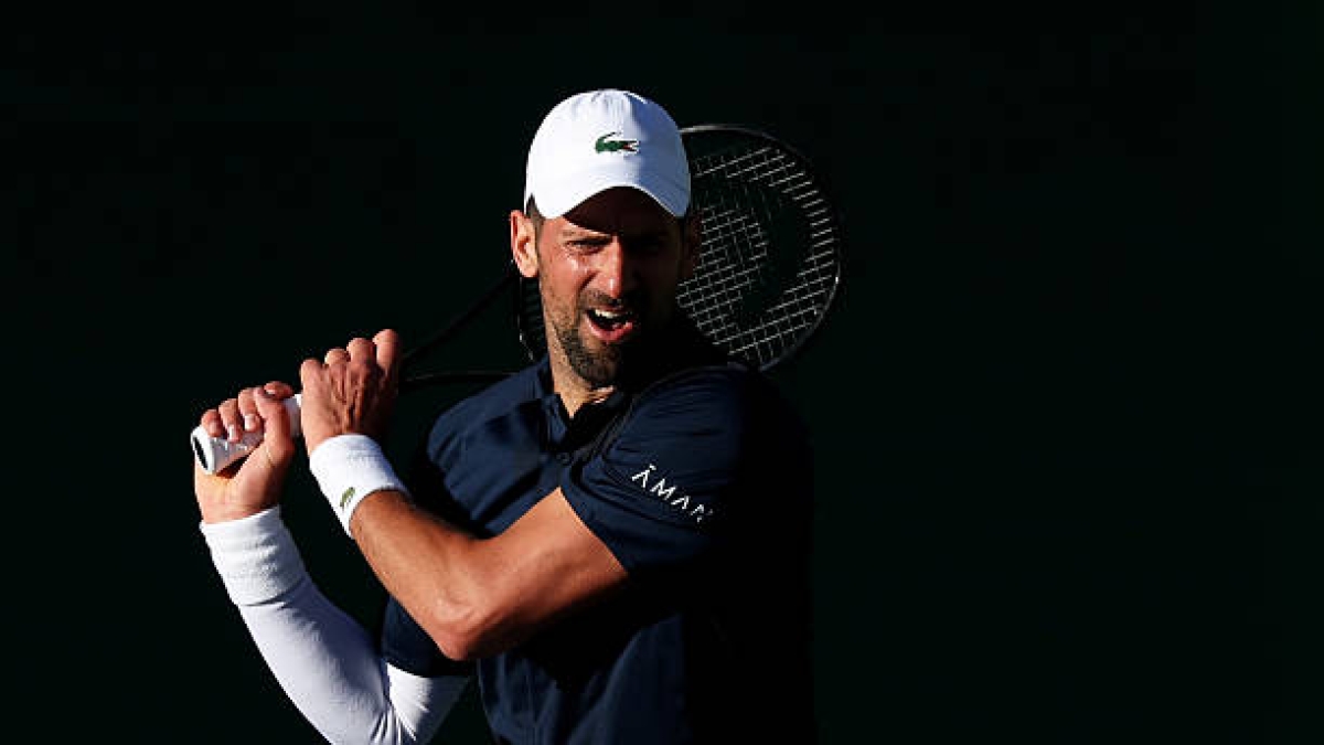Novak Djokovic a Indian Wells, orario di visione. Foto: gettyimages